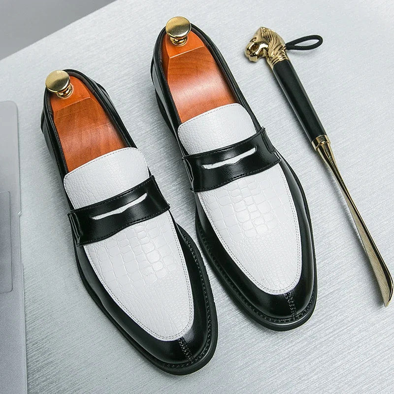 Men Shoes Boss - Sapatos Masculinos de Couro Preto e