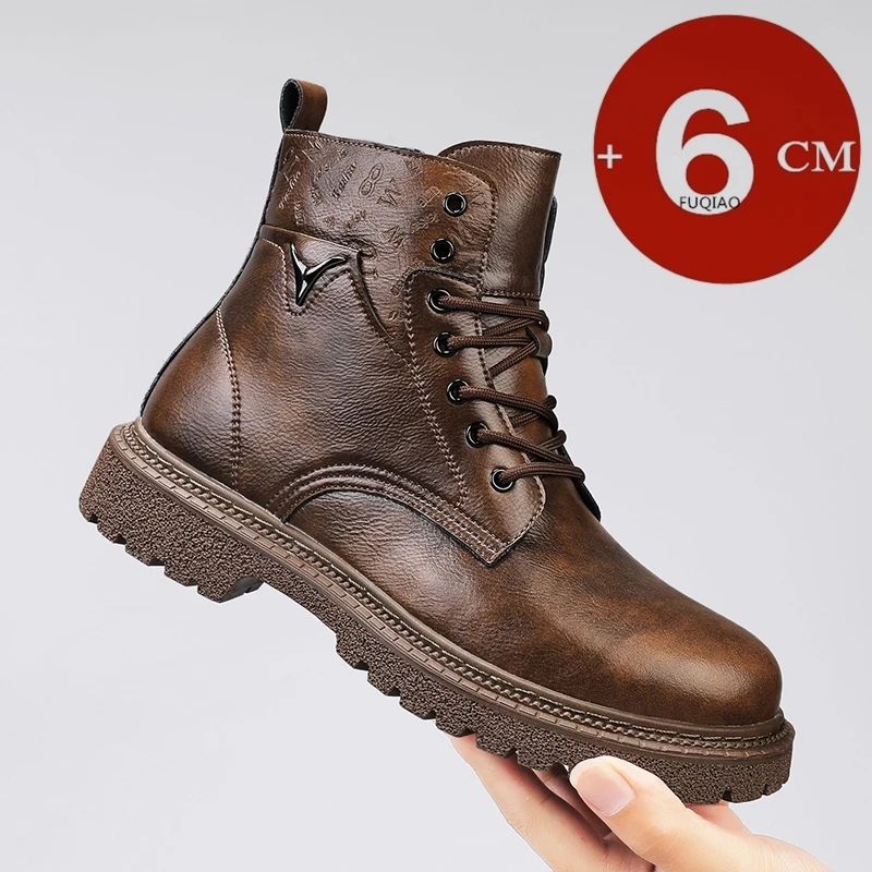 Men'S Shoes Timberland - 6cm altura invisível aumentando botas masculinas