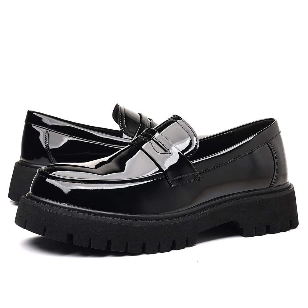 Men Shoes Boss - Novos mocassins masculinos deslizamento em couro