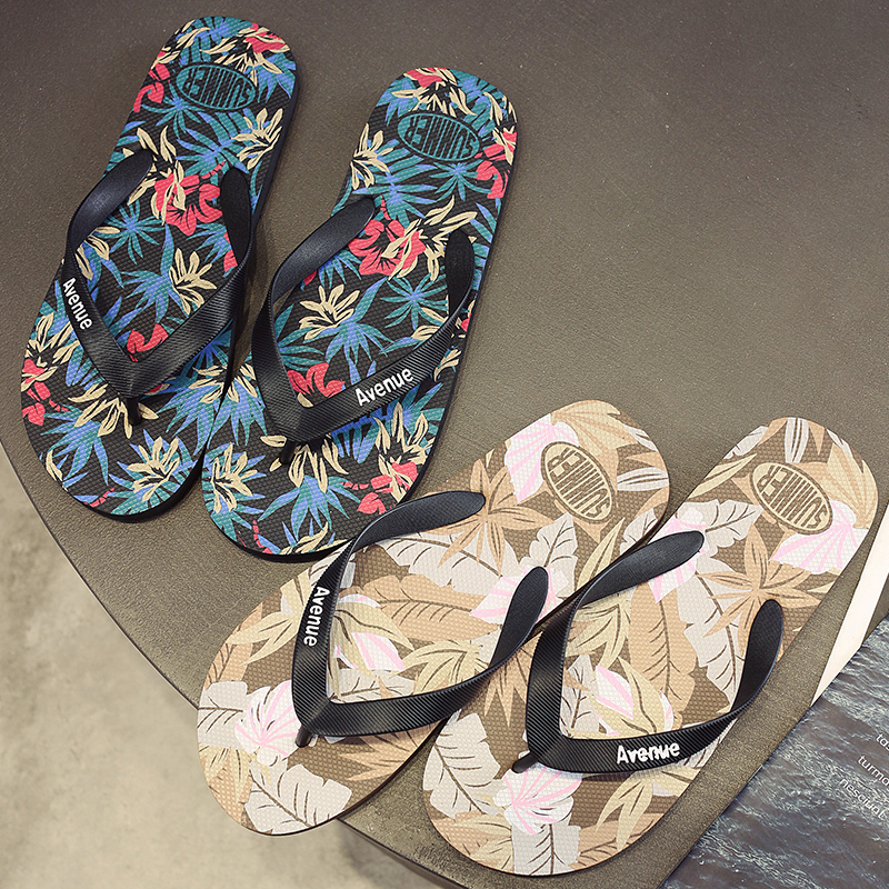 Men'S Shoes Daily Use - Chinelos com Estampa do Havai para