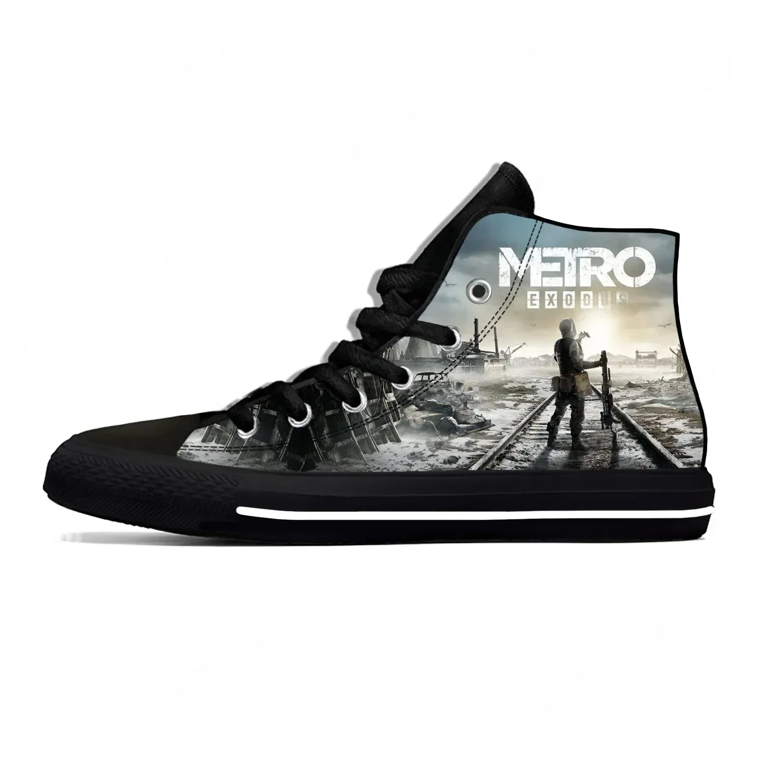 Men Shoes Metro - Tênis de cano alto com estampa