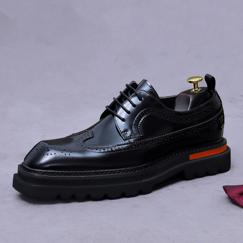 Men Shoes Boss - Sapatos Oxford Masculinos de Couro Legítimo