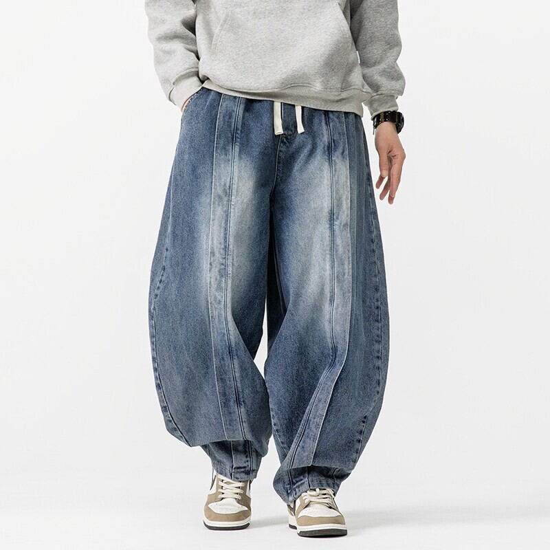 Men'S Shoes With Jeans - 2025 novo vintage harem calças dos