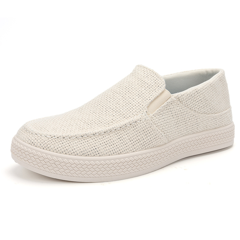 Men'S Shoes Daily Use - Sapatos masculinos de linho, estilo slip-on,