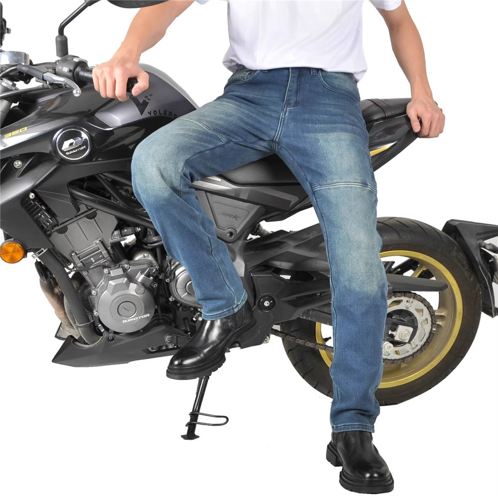 Calças de jeans para motocicli - Men'S Shoes With Jeans avaliação e preço