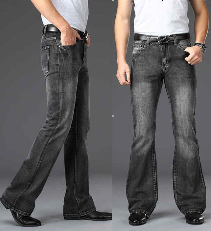 Calças de brim largas masculin - Men'S Shoes With Jeans avaliação e preço