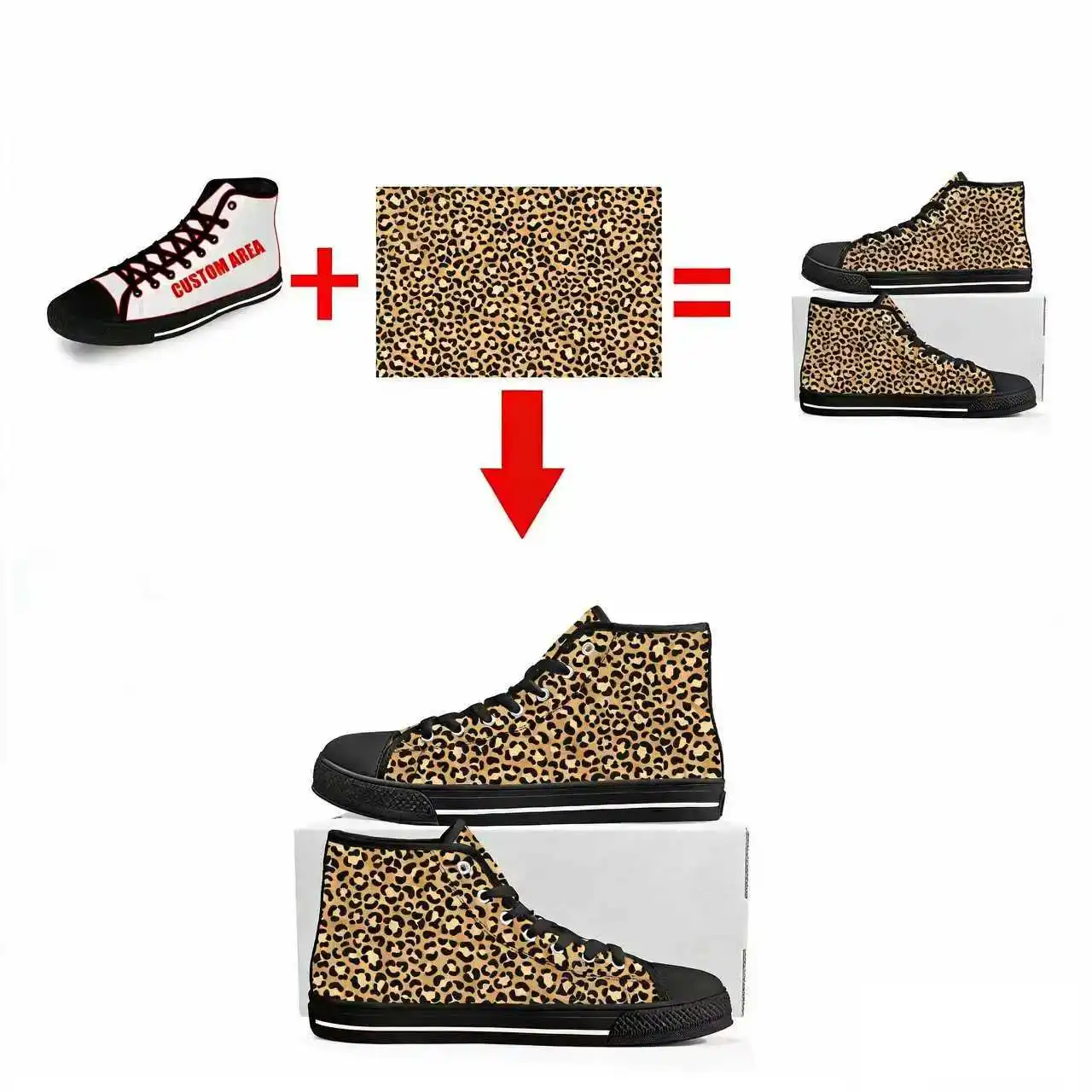 Tênis de cano alto com estampa - Men Shoes Metro avaliação e preço